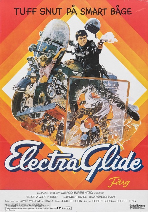 Electra Glide in Blue - Swedish Movie Poster