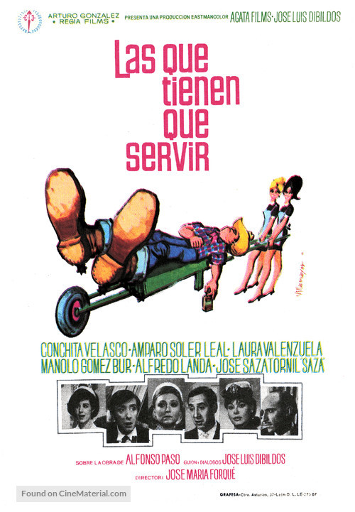 Las que tienen que servir - Spanish Movie Poster