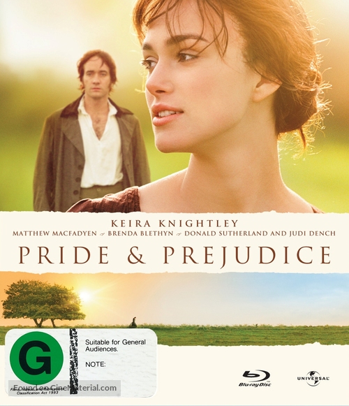 Pride &amp; Prejudice - New Zealand Blu-Ray movie cover