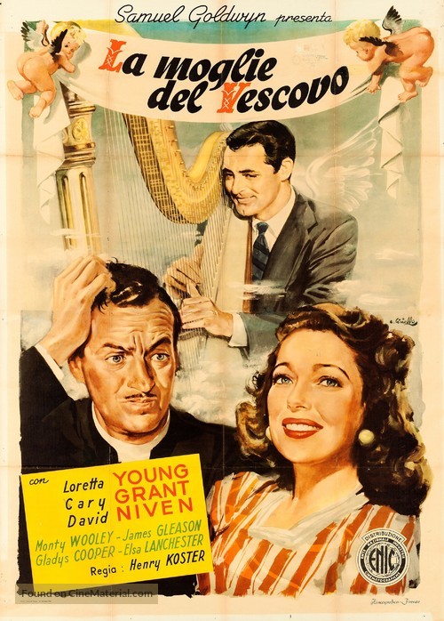 The Bishop&#039;s Wife - Italian Movie Poster