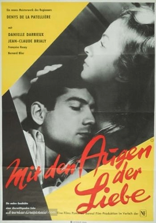 Les yeux de l&#039;amour - German Movie Poster