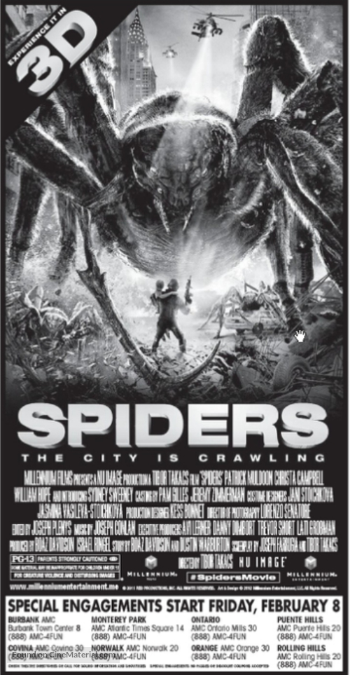 Spiders 3D - poster