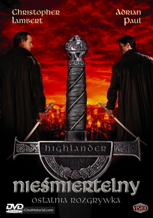 Highlander: Endgame - Polish DVD movie cover