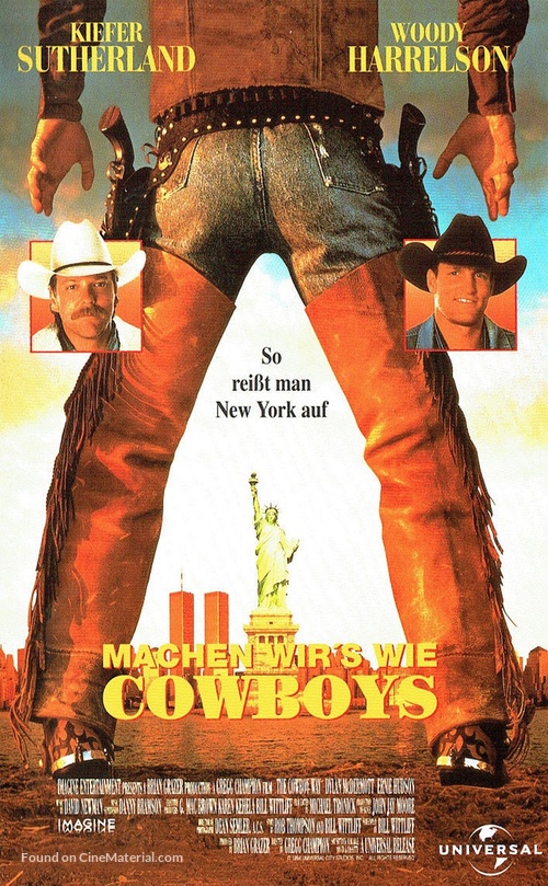 The Cowboy Way - German VHS movie cover