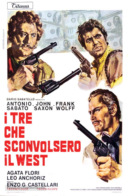 I tre che sconvolsero il West - vado, vedo e sparo - Italian Movie Poster