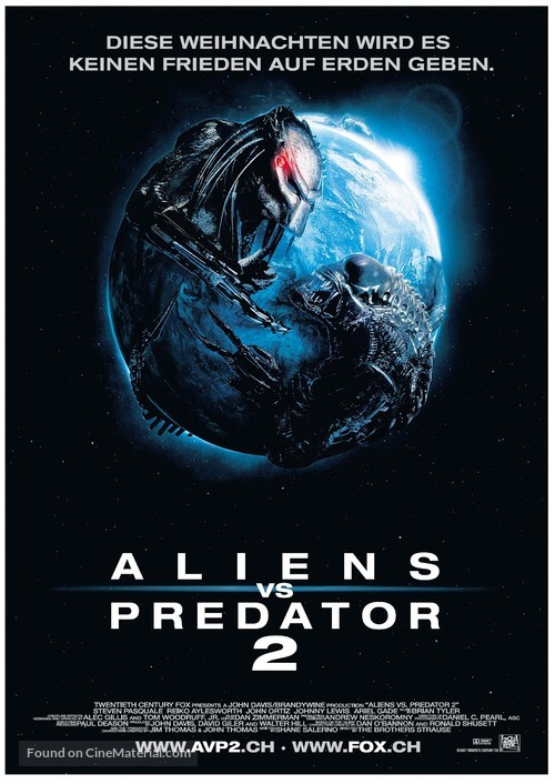 AVPR: Aliens vs Predator - Requiem - Swiss Movie Poster