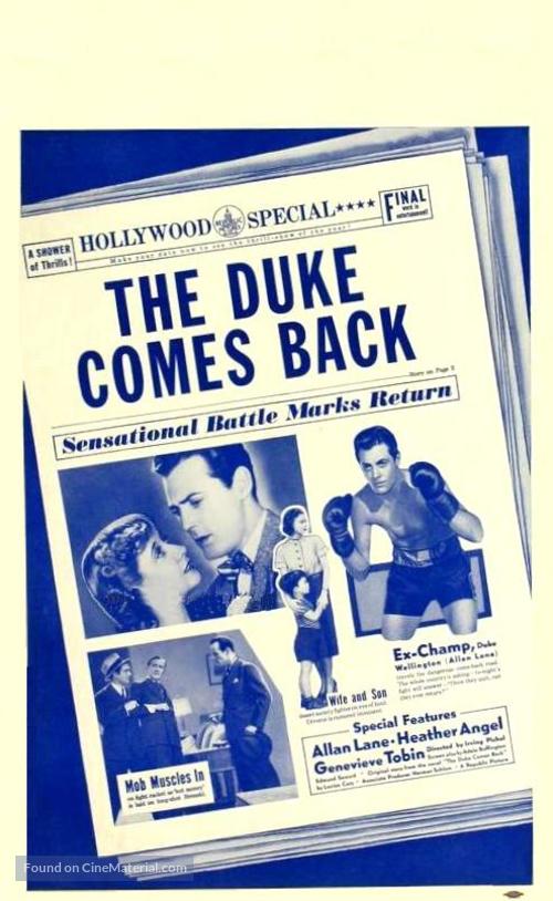 The Duke Comes Back - Movie Poster