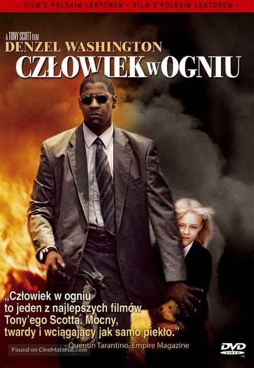 Man on Fire - Polish DVD movie cover