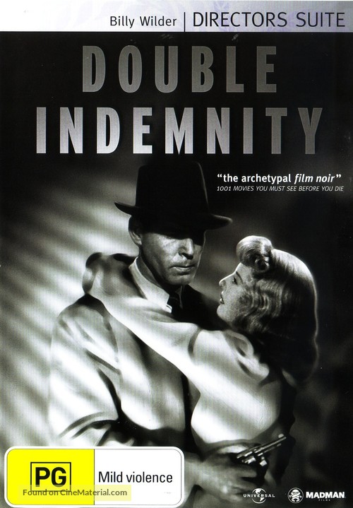 Double Indemnity - Australian DVD movie cover