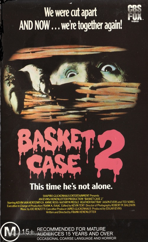 Basket Case 2 - Australian VHS movie cover