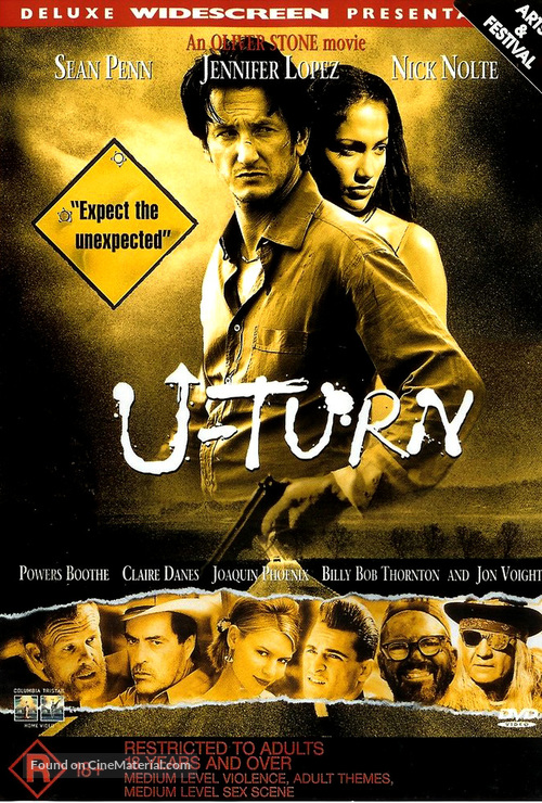 U Turn - Australian DVD movie cover