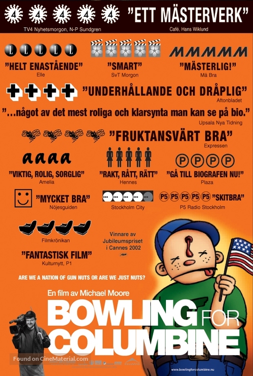 Bowling for Columbine - Swedish Movie Cover