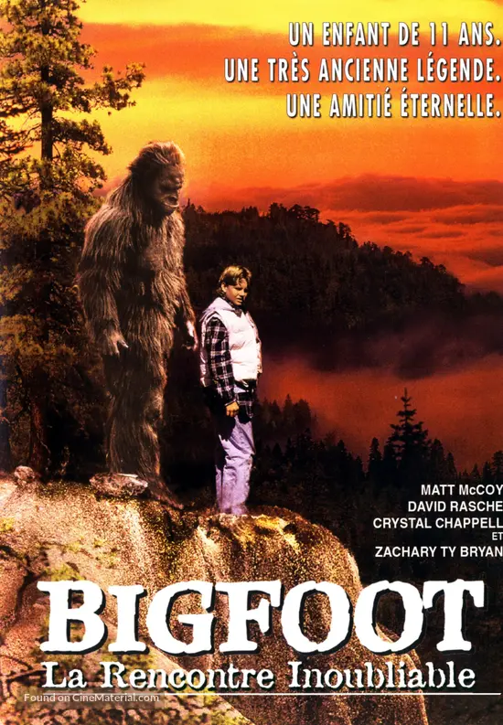 Bigfoot: The Unforgettable Encounter - French DVD movie cover