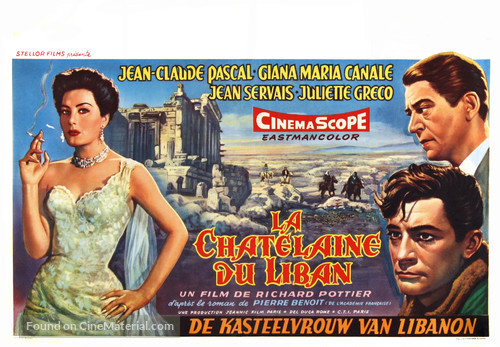 La ch&acirc;telaine du Liban - Belgian Movie Poster