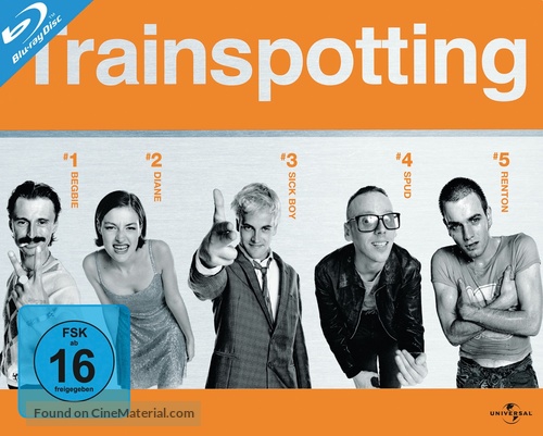 Trainspotting - German Blu-Ray movie cover