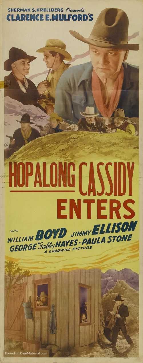 Hop-Along Cassidy - Re-release movie poster