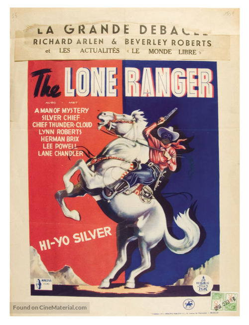 The Lone Ranger - Belgian Movie Poster