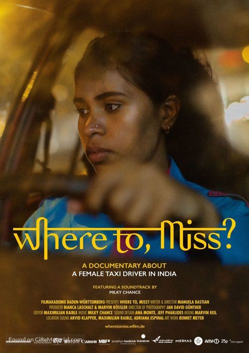 Where to, Miss? - German Movie Poster