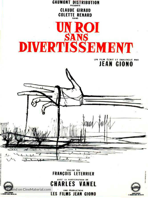Un roi sans divertissement - French Movie Poster