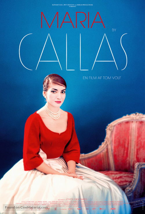 Maria by Callas: In Her Own Words - Danish Movie Poster