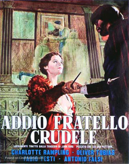 Addio, fratello crudele - Italian Movie Poster