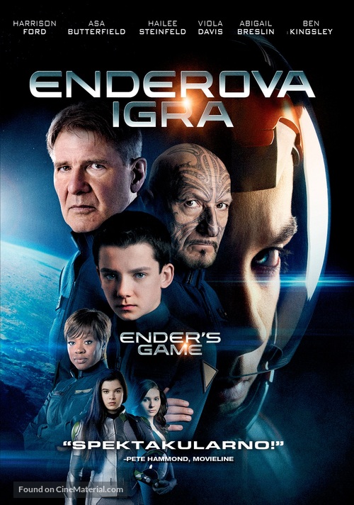 Ender&#039;s Game - Croatian DVD movie cover