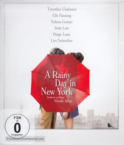 A Rainy Day in New York - German Blu-Ray movie cover