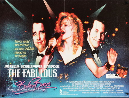 The Fabulous Baker Boys - British Movie Poster