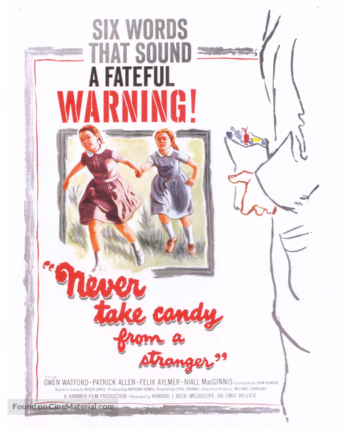 Never Take Sweets from a Stranger - British Movie Cover