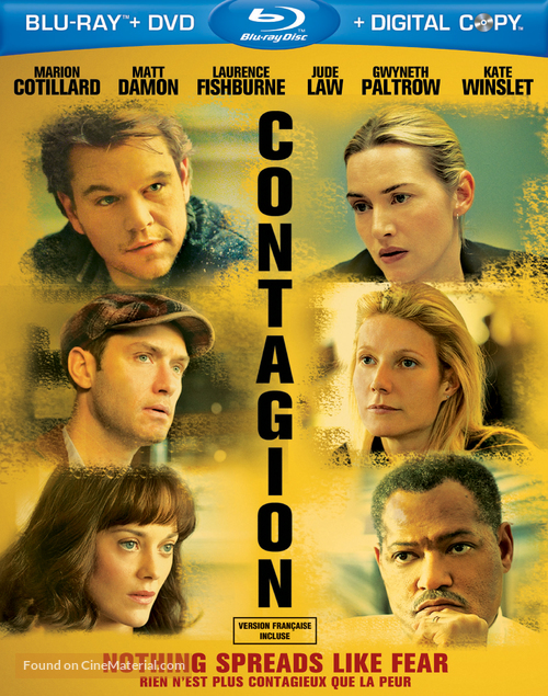 Contagion - Canadian Blu-Ray movie cover