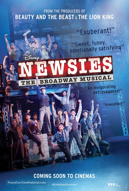 Disney&#039;s Newsies the Broadway Musical - Movie Poster