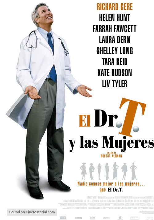 Dr. T &amp; the Women - Spanish Movie Poster