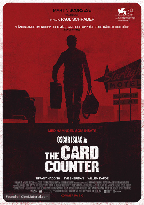 The Card Counter - Swedish Movie Poster