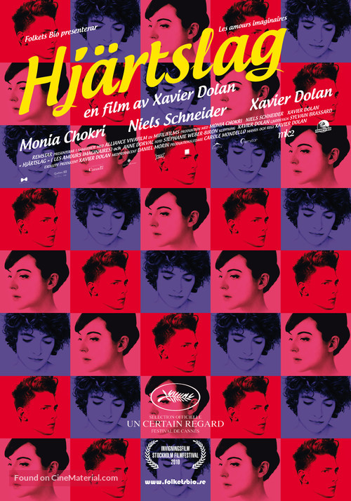 Les amours imaginaires - Swedish Movie Poster