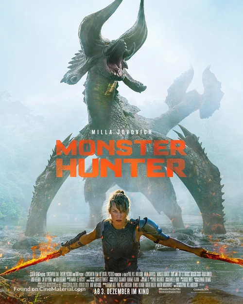 Monster Hunter - German Movie Poster