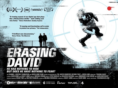 Erasing David - British Movie Poster