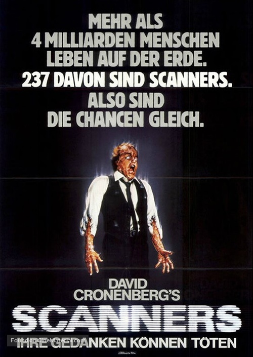 Scanners - German Movie Poster