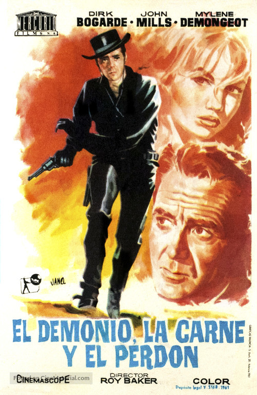 The Singer Not the Song - Spanish Movie Poster