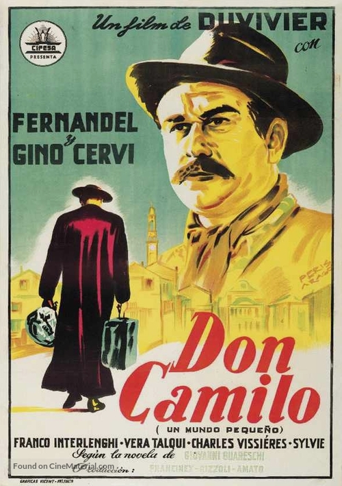 Le Petit monde de Don Camillo - Spanish Movie Poster