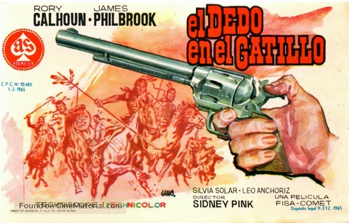 Finger on the Trigger - Spanish Movie Poster
