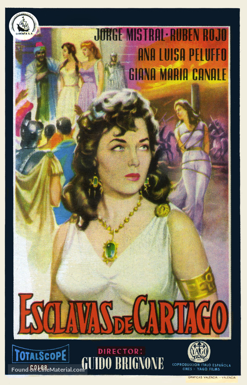 Schiave di Cartagine, Le - Spanish Movie Poster