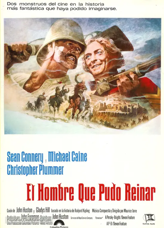 The Man Who Would Be King - Spanish Movie Poster