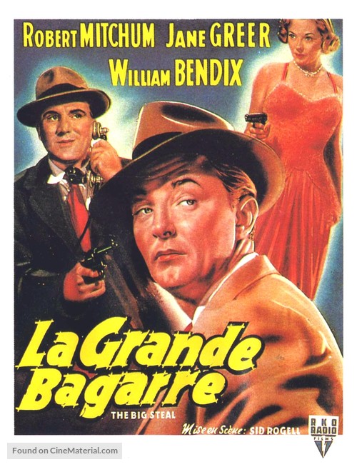 The Big Steal - Belgian Movie Poster
