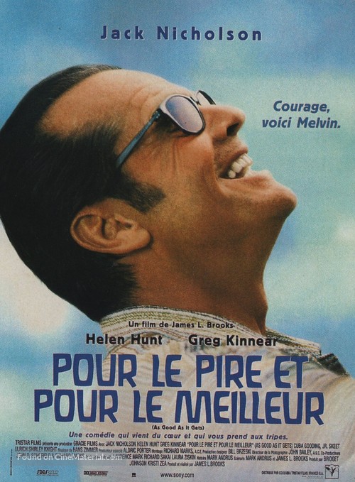 As Good As It Gets - French Movie Poster