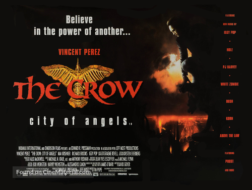 The Crow: City of Angels - British Movie Poster