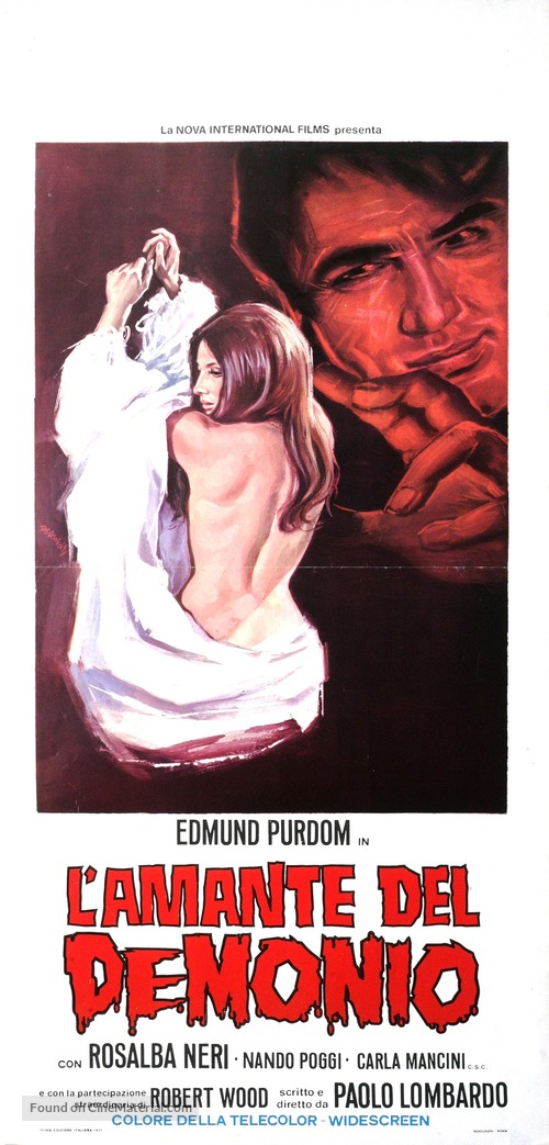 L&#039;amante del demonio - Italian Movie Poster