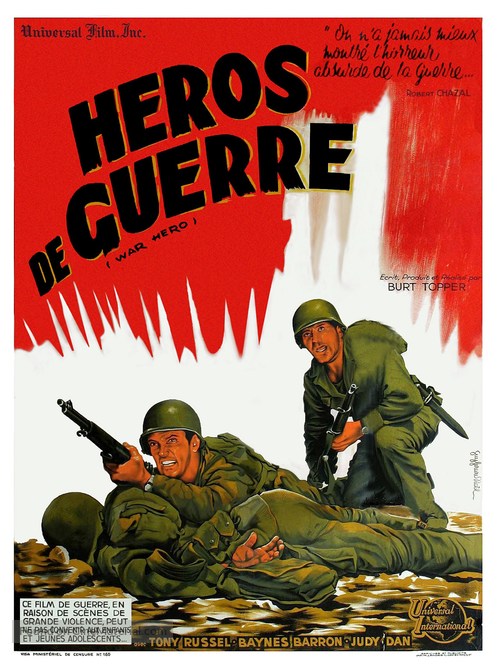 War Is Hell - French Movie Poster