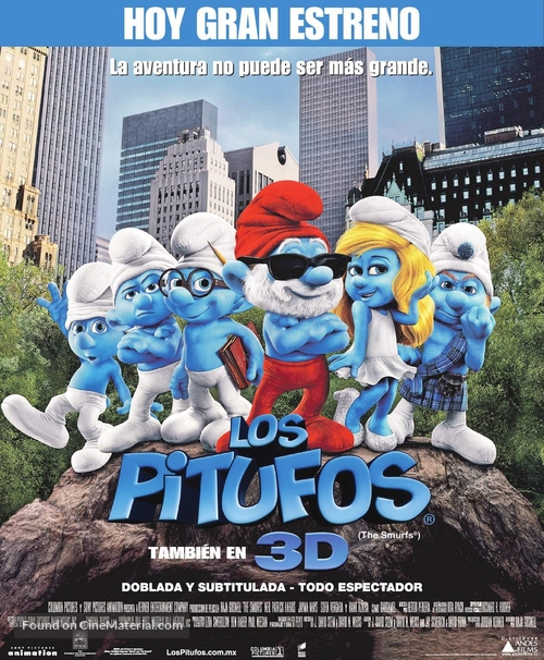 The Smurfs - Chilean Movie Poster