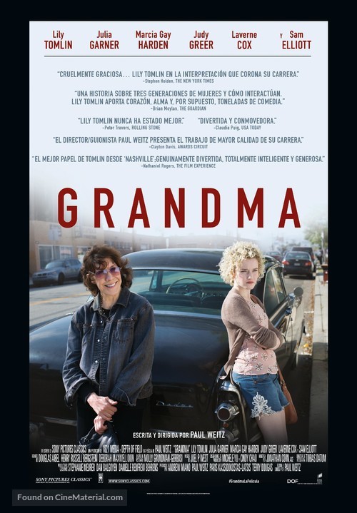 Grandma - Spanish Movie Poster