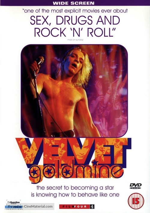 Velvet Goldmine - British DVD movie cover